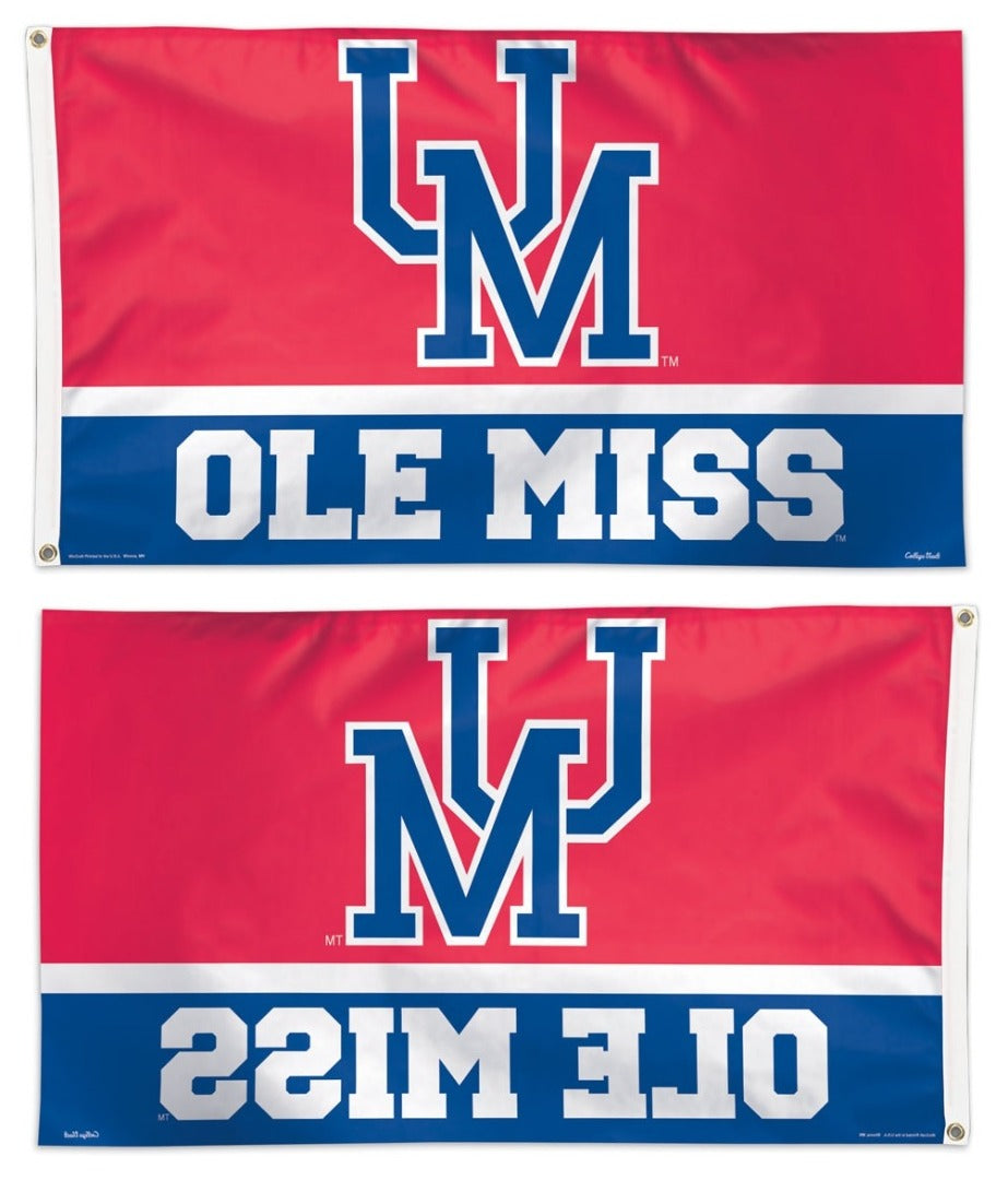 University of Mississippi Vintage Logo 3x5 Flag heartlandflags