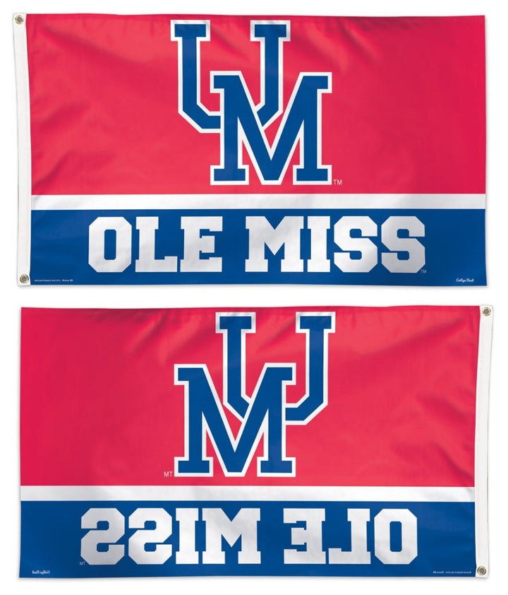 University of Mississippi Vintage Logo 3x5 Flag heartlandflags