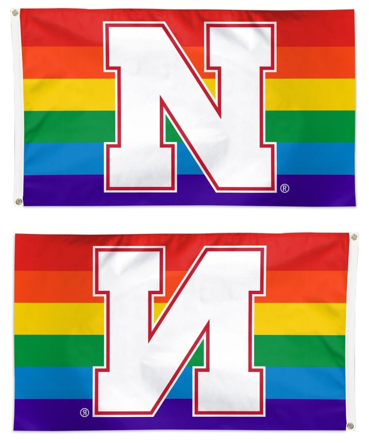 University of Nebraska Rainbow 3x5 Flag heartlandflags