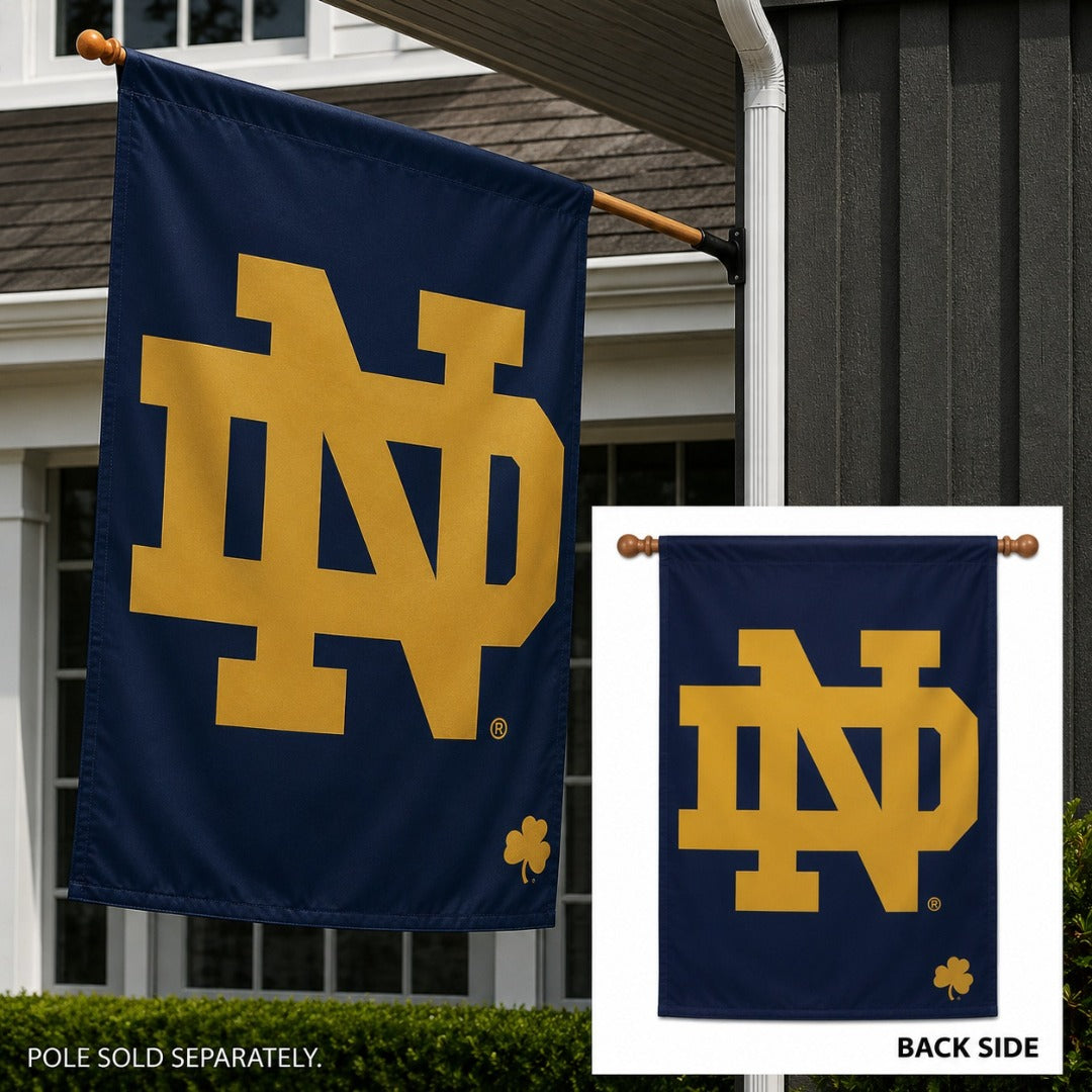 University of Notre Dame 2 Sided Banner heartlandflags