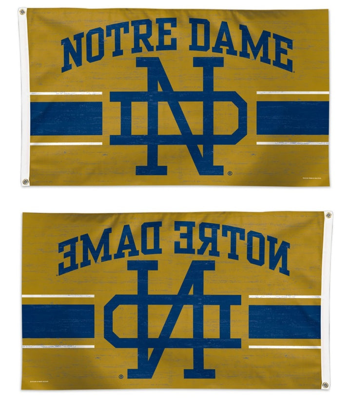 University of Notre Dame Flag 3x5 Vault ND On Gold heartlandflags