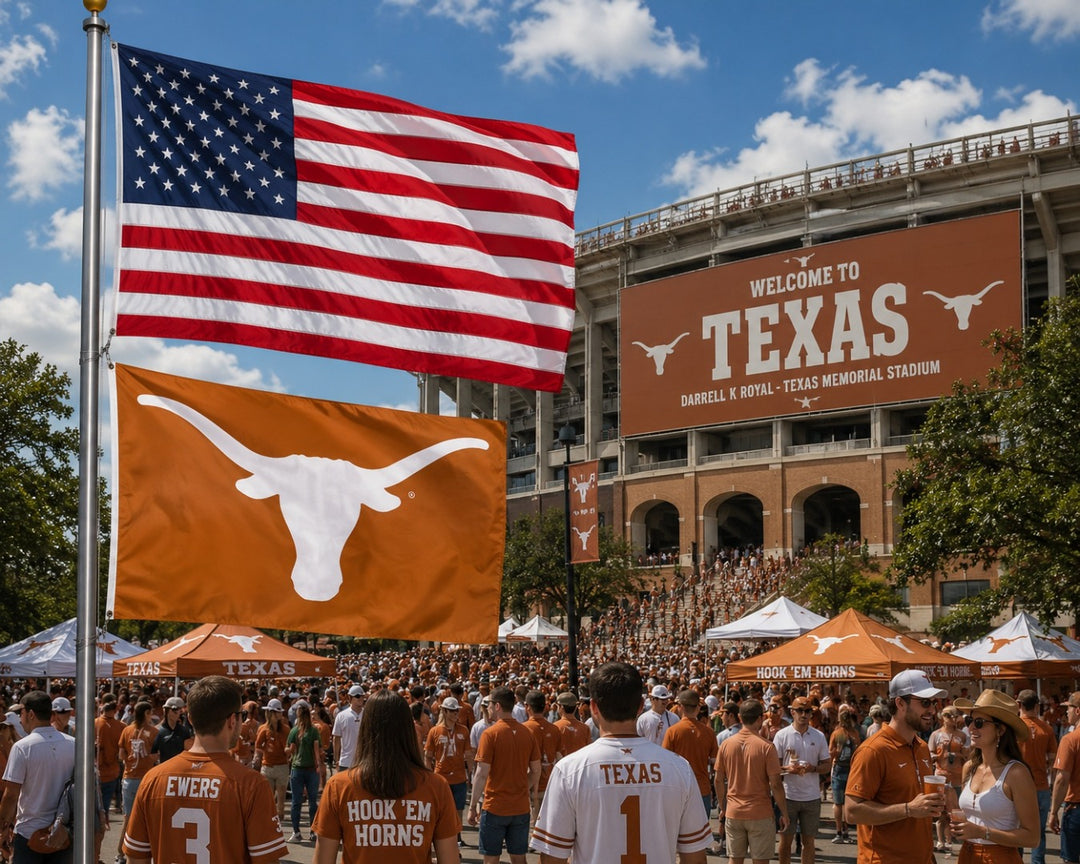 University of Texas Longhorns Flag 3x5 Orange heartlandflags