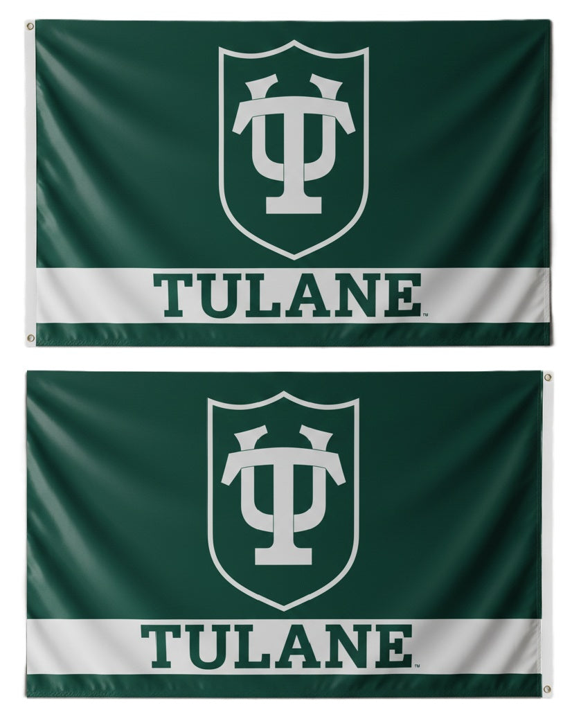 University of Tulane Flag 2 Sided 3x5 heartlandflags
