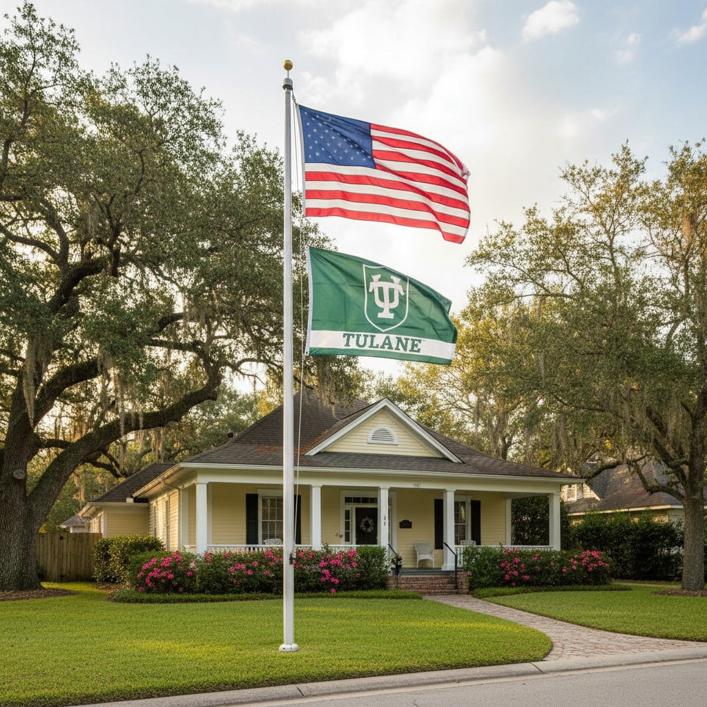 University of Tulane Flag 2 Sided 3x5 heartlandflags