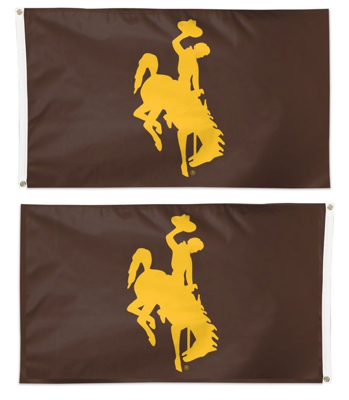 University of Wyoming Flag 3x5 Brown 2 Sided heartlandflags