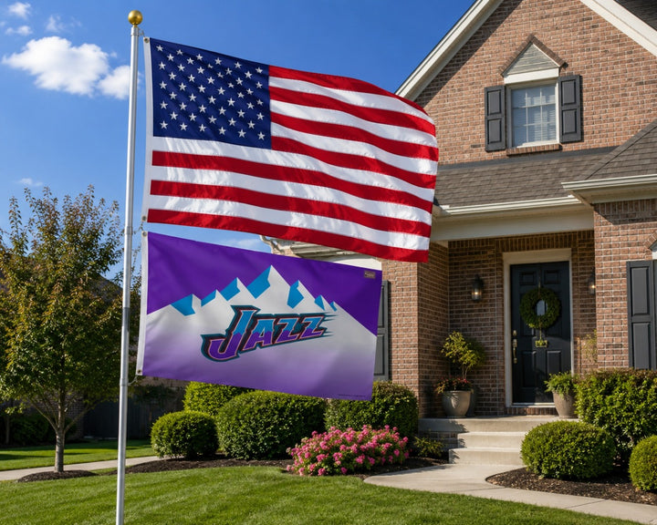 Utah Jazz Retro Logo 3x5 Flag