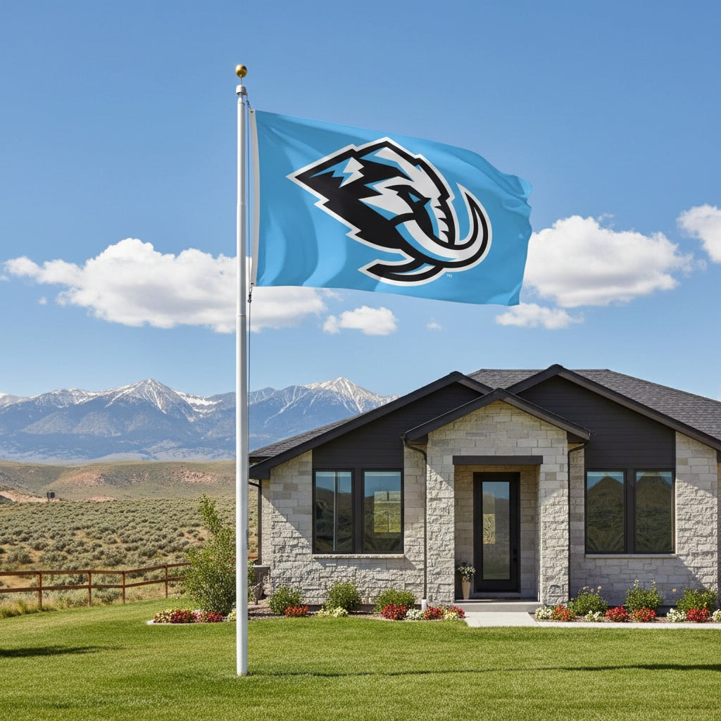 Utah Mammoth 2 Sided Blue 3x5 Flag heartlandflags