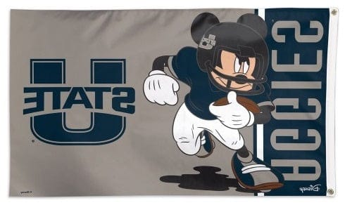 Utah State Flag 3x5 Mickey Mouse Aggies Football Disney heartlandflags