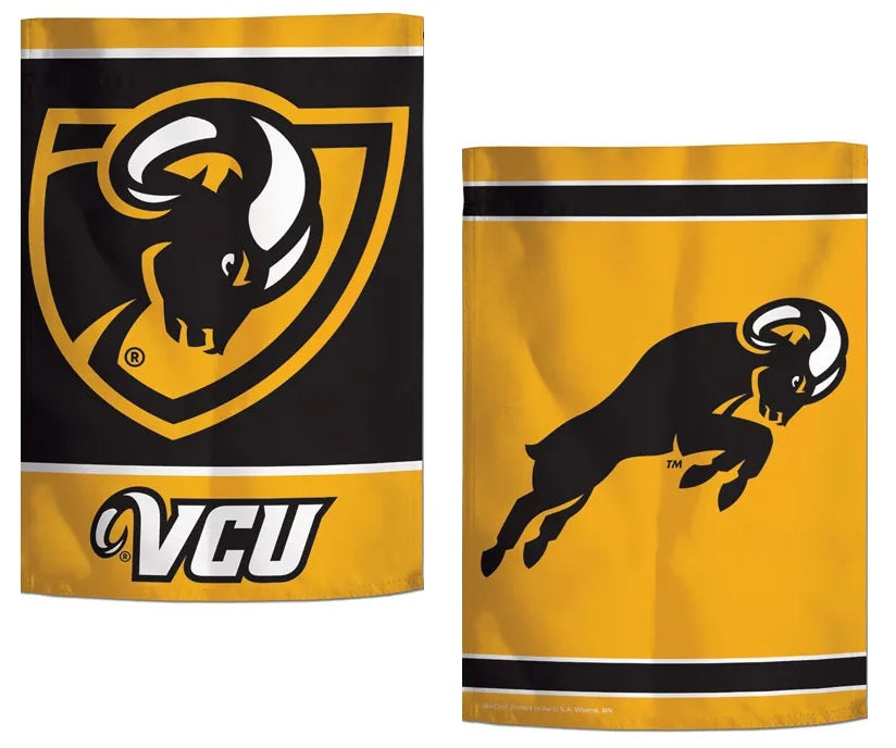 VCU Rams 2 Sided Garden Flag Double Logo
