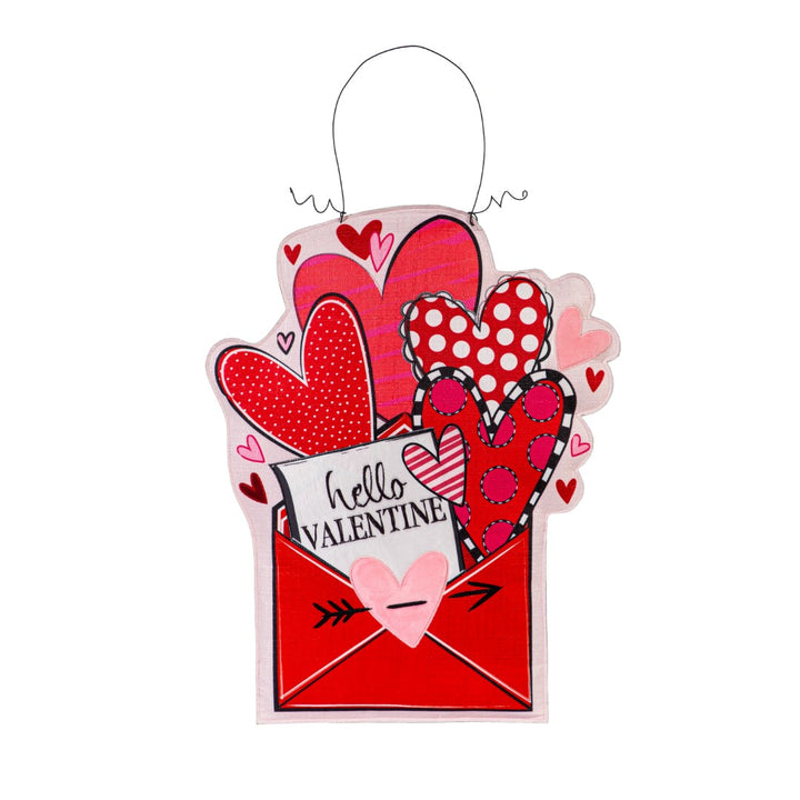 Valentine and St Patrick Door Decoration Reversible heartlandflags