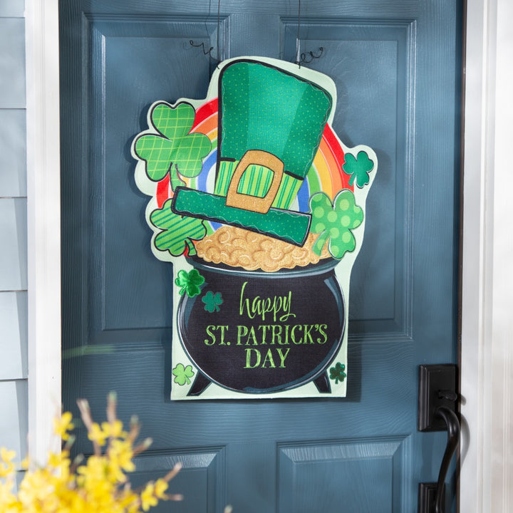 Valentine and St Patrick Door Decoration Reversible heartlandflags