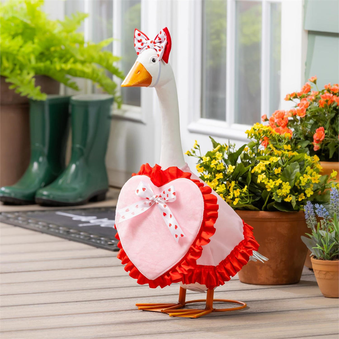 Valentine's Day Heart Porch Goose Outfit for 21 Inch Goose heartlandflags