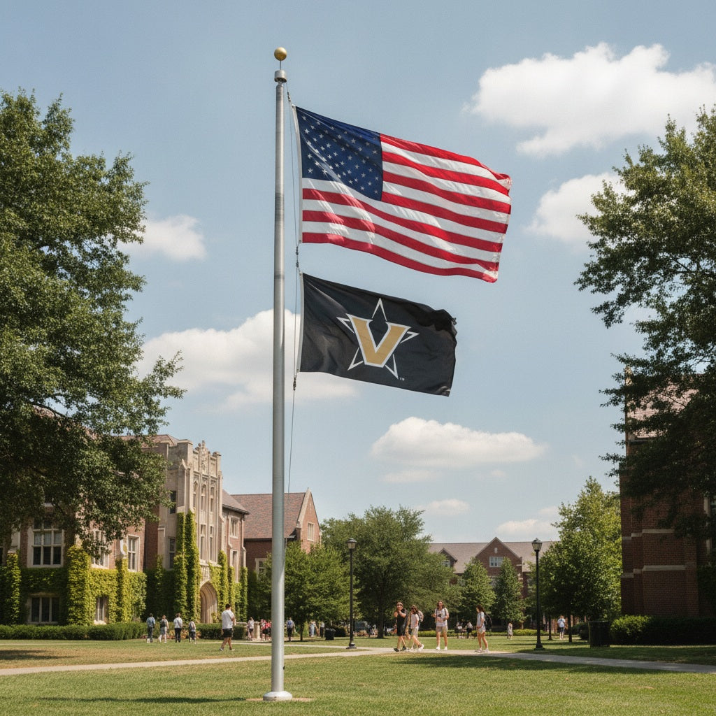 Vanderbilt Commodores Flag 3x5 Black New Logo heartlandflags