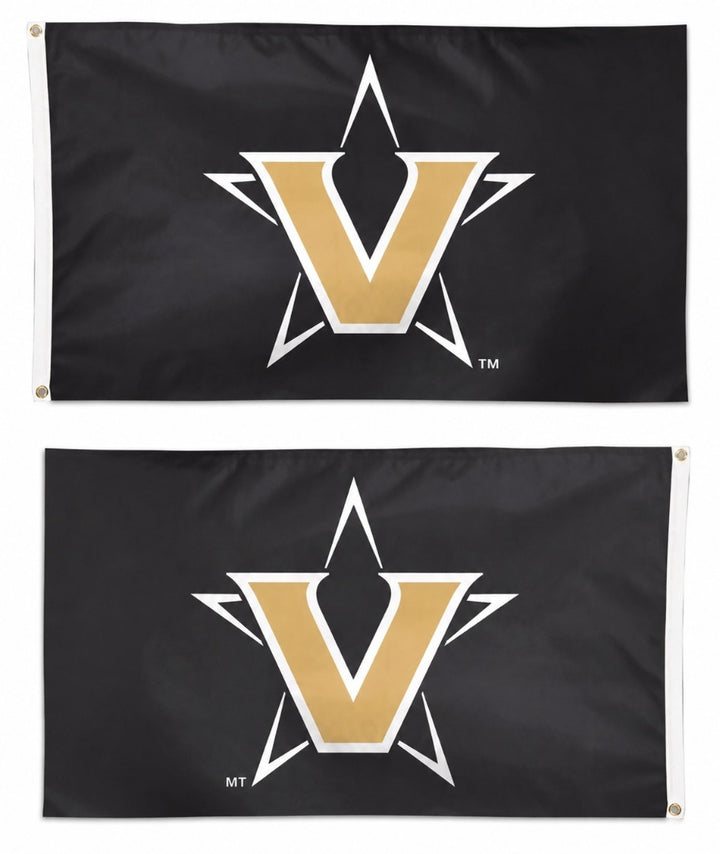 Vanderbilt Commodores Flag 3x5 Black New Logo heartlandflags