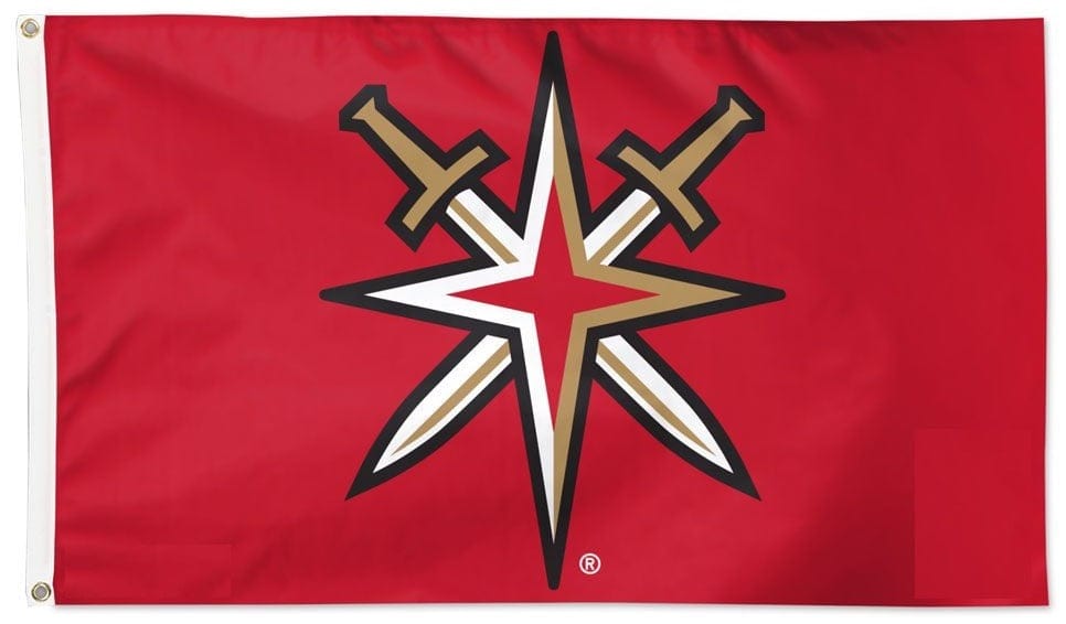 Vegas Golden Knights Flag 3x5 Alternate Logo Red heartlandflags