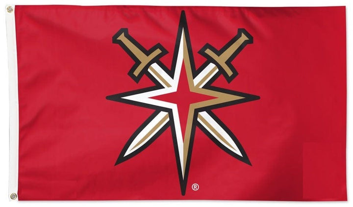 Vegas Golden Knights Flag 3x5 Alternate Logo Red heartlandflags