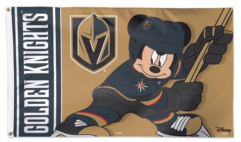 Vegas Golden Knights Flag 3x5 Mickey Mouse Hockey heartlandflags