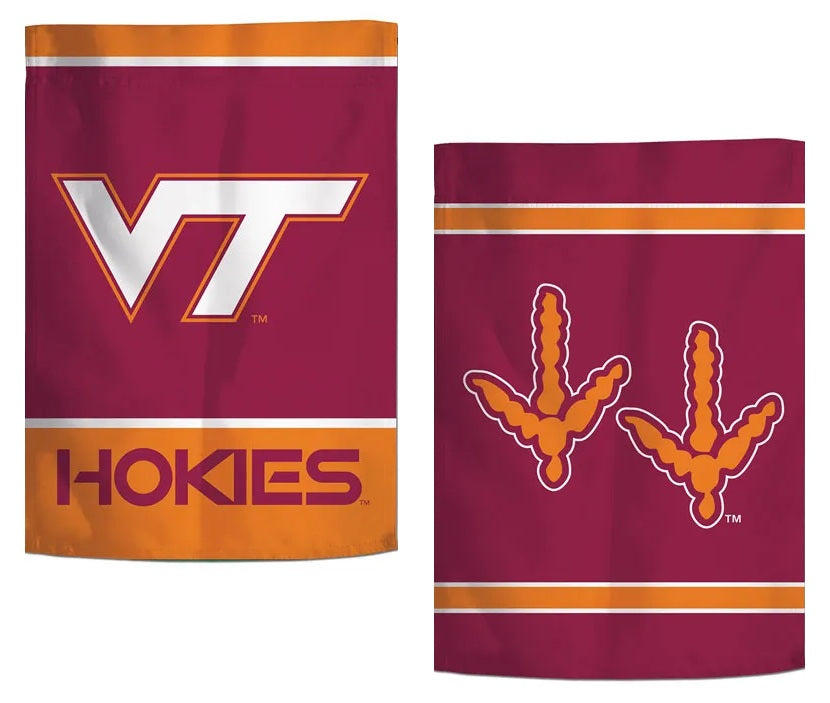 Virginia Tech Hokies Garden Flag 2 Sided Logo heartlandflags
