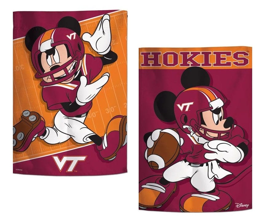 Virginia Tech Hokies Garden Flag 2 Sided Mickey Mouse heartlandflags