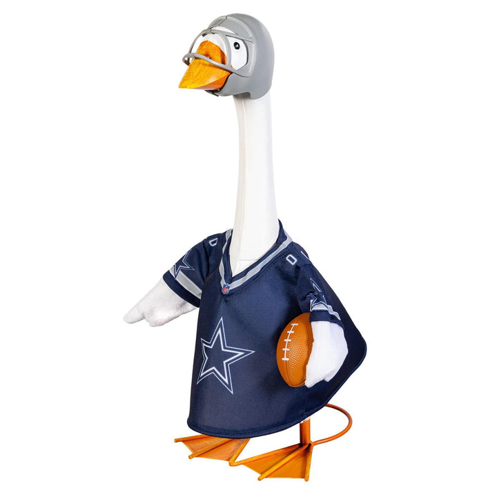 Back of Dallas Cowboys porch goose jersey showing COWBOYS lettering and 00 with silver helmet
