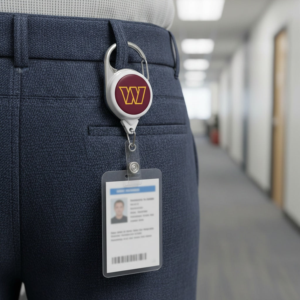 Washington Commanders 2 Sided Badge Holder heartlandflags