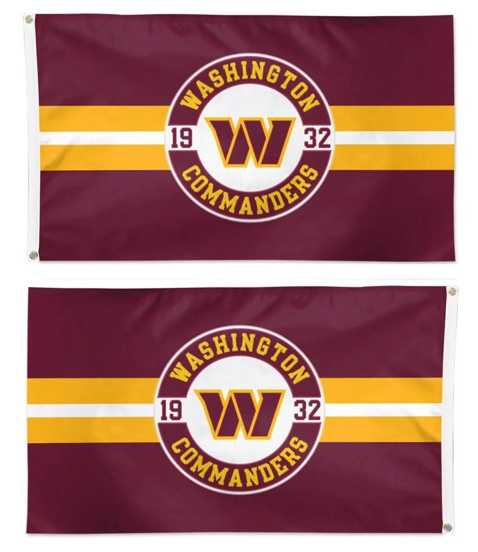 Washington Commanders Applique Flag 2 Sided heartlandflags