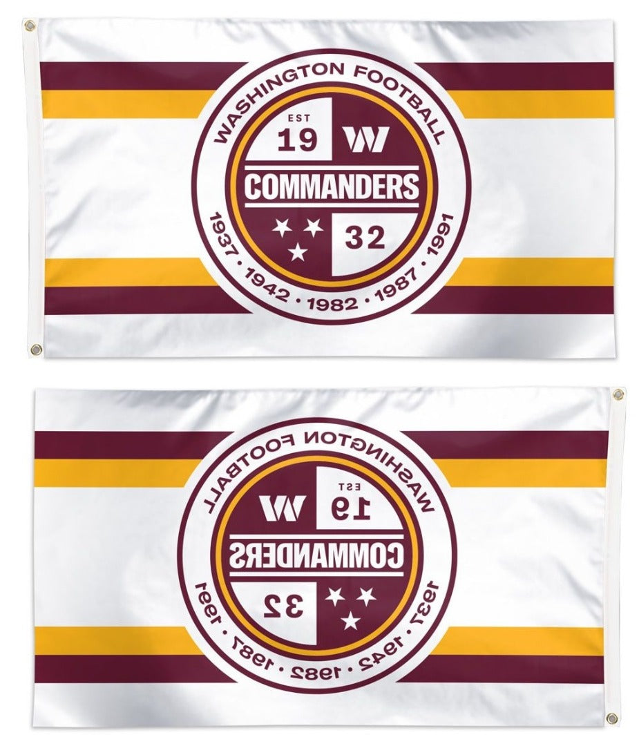 Washington Commanders Flag 3x5 Away Stripe heartlandflags