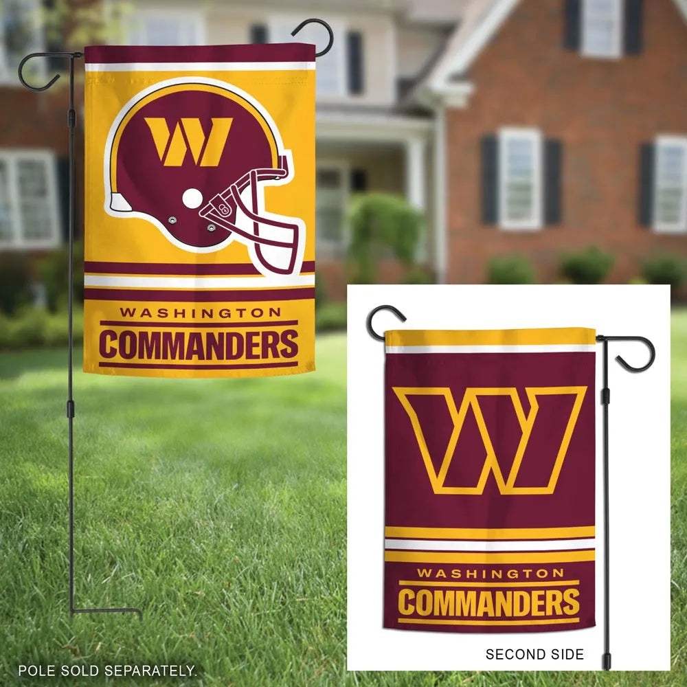Washington Commanders Garden Flag 2 Sided Logo heartlandflags