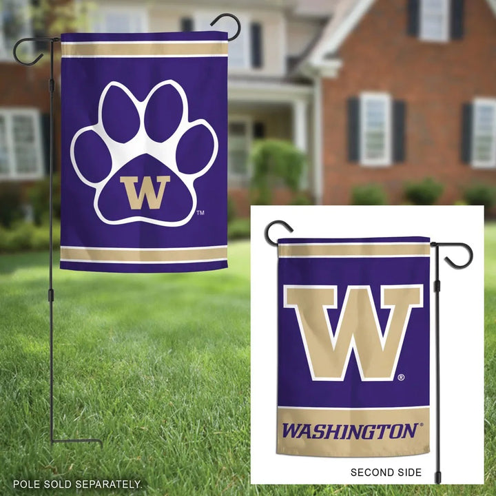 Washington Huskies 2 Sided Garden Flag heartlandflags