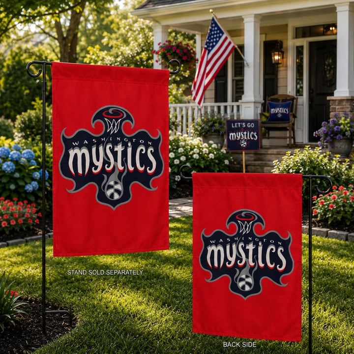 Washington Mystics Garden Flag 2 Sided heartlandflags