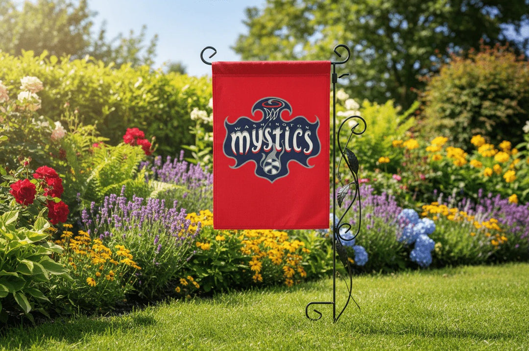 Washington Mystics Garden Flag 2 Sided heartlandflags