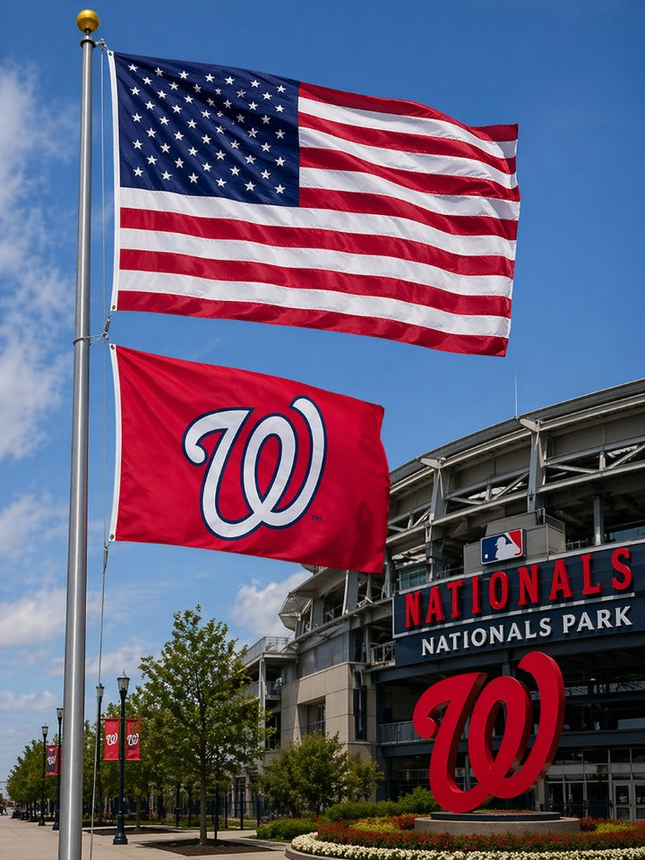 Washington Nationals Flag 3x5 Logo heartlandflags