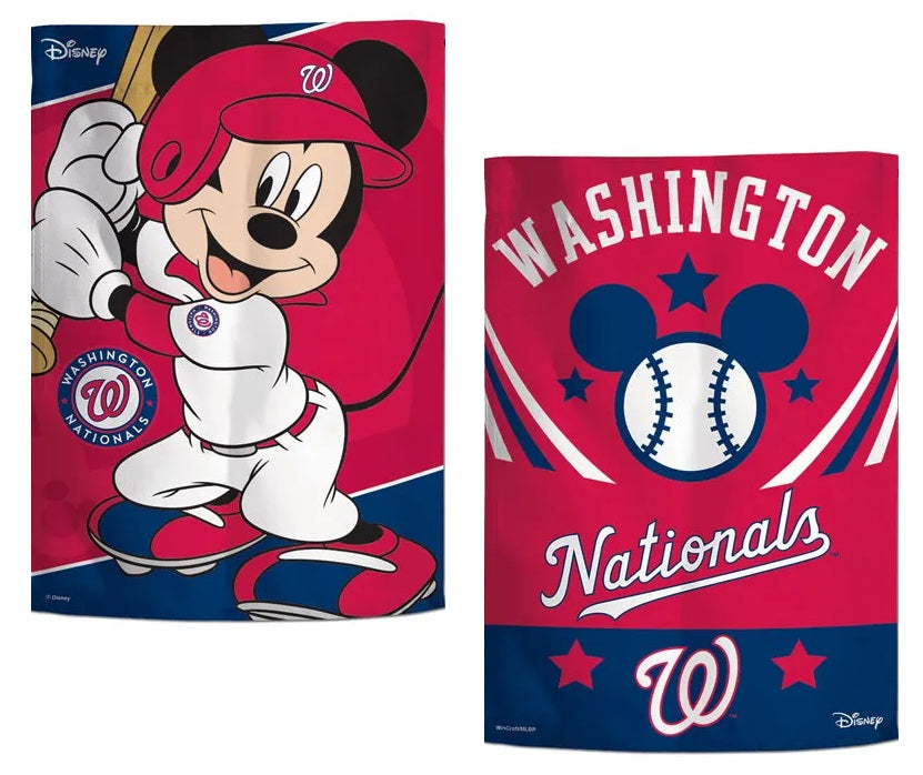 Washington Nationals Garden Flag 2 Sided Mickey Mouse heartlandflags