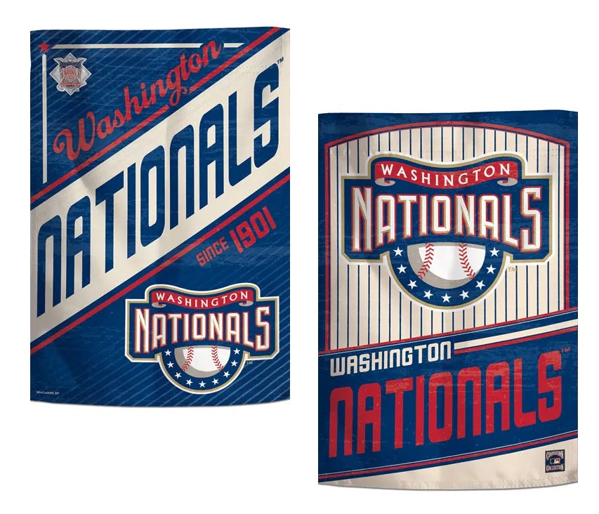 Washington Nationals Retro 2 Sided Garden Flag heartlandflags