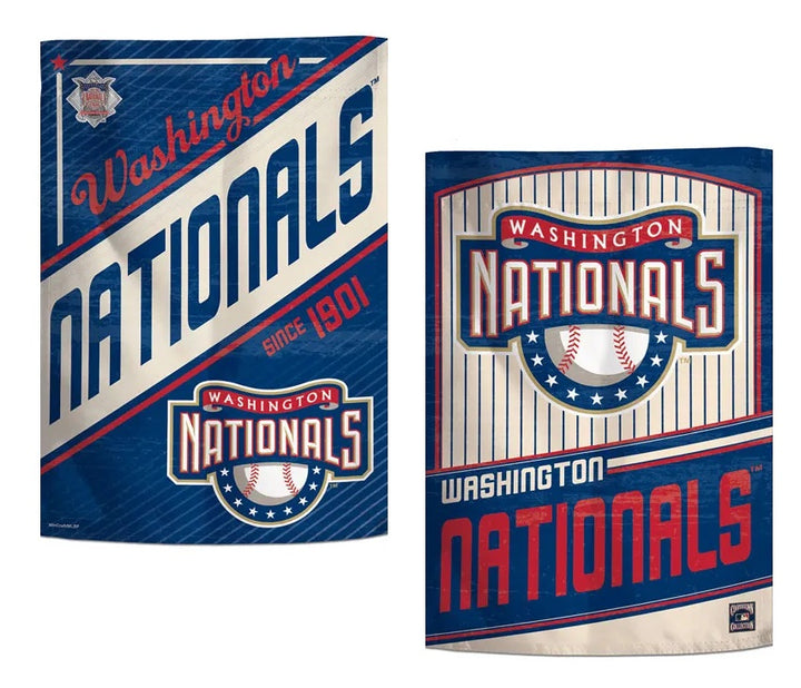 Washington Nationals Retro 2 Sided Garden Flag heartlandflags