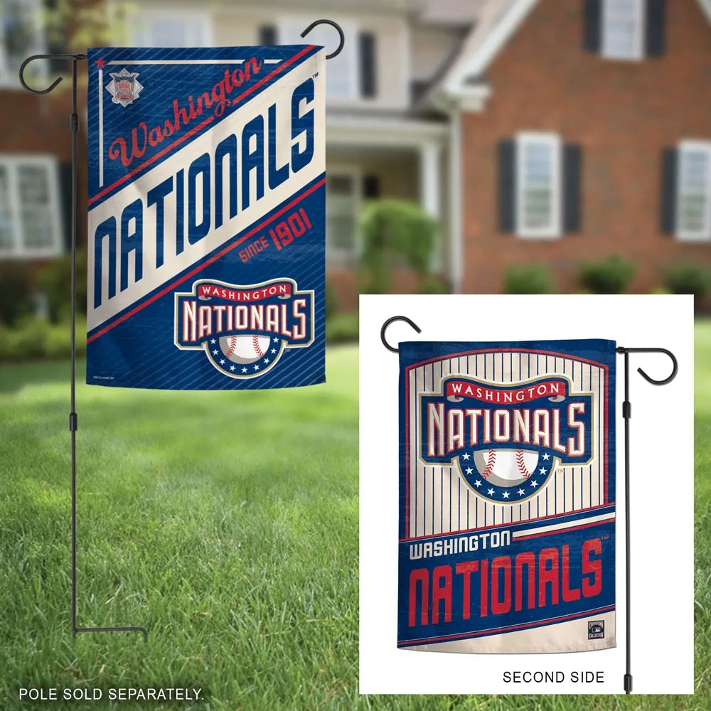 Washington Nationals Retro 2 Sided Garden Flag heartlandflags