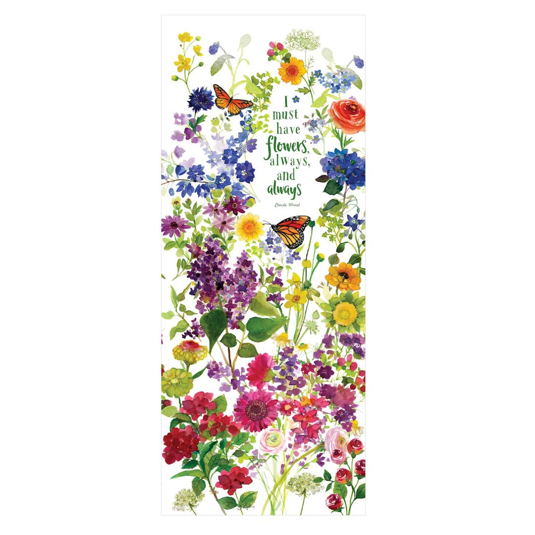 Watercolor Flowers Art Pole 40 Inches heartlandflags