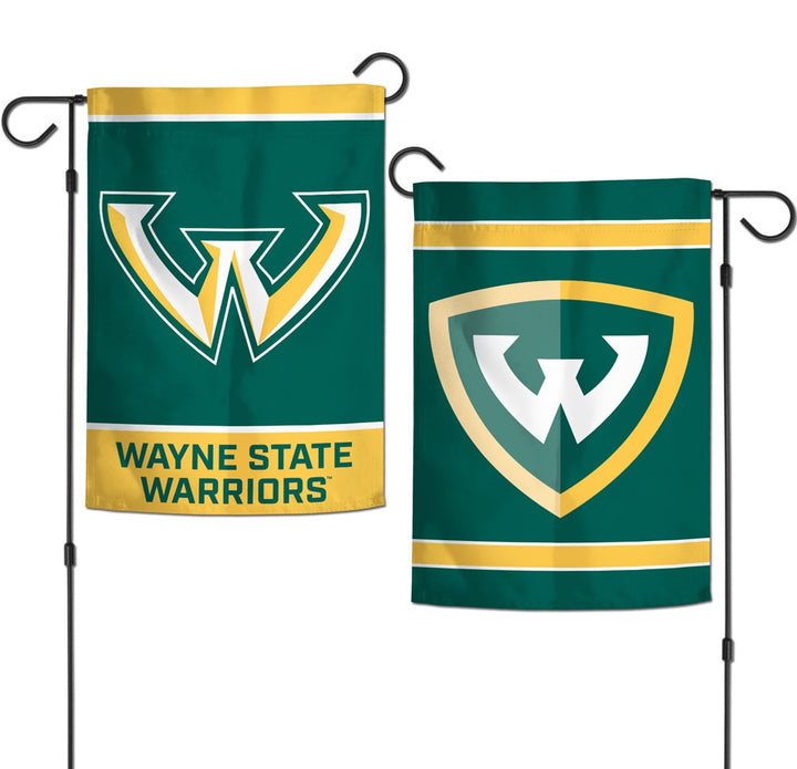 Wayne State Warriors 2 Sided Garden Flag heartlandflags