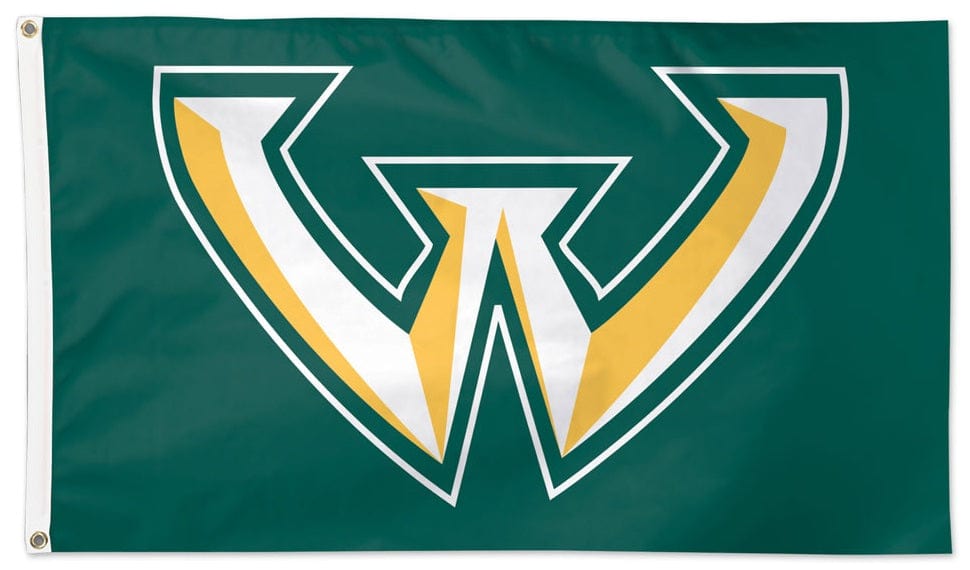 Wayne State Warriors Flag 3x5 Logo heartlandflags