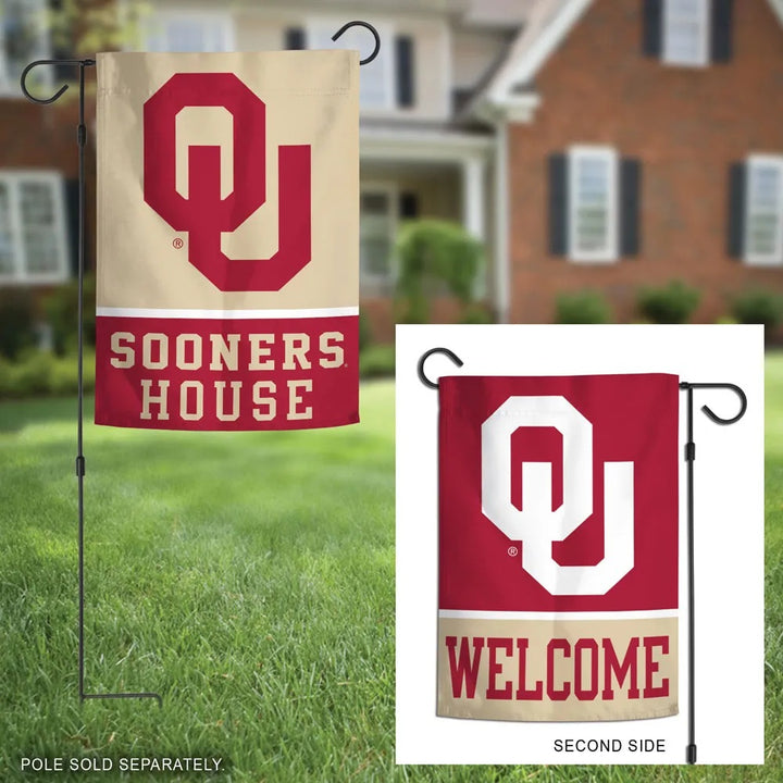 Welcome Oklahoma Sooners 2 Sided Garden Flag heartlandflags