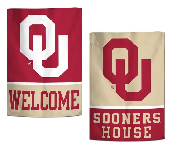 Welcome Oklahoma Sooners 2 Sided Garden Flag heartlandflags