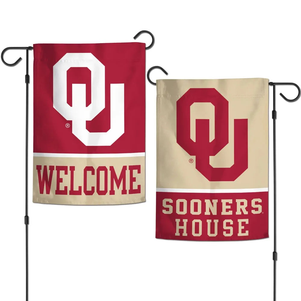 Welcome Oklahoma Sooners 2 Sided Garden Flag heartlandflags