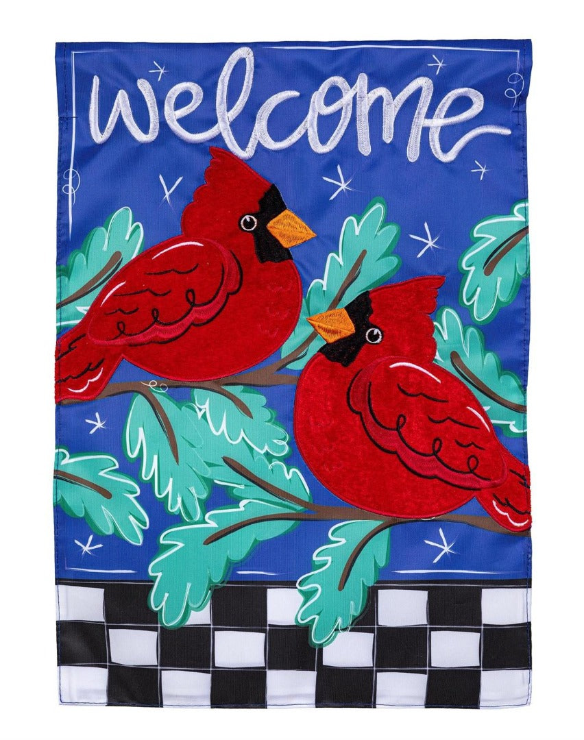 Welcome Winter Friends 2 Sided Garden Flag heartlandflags