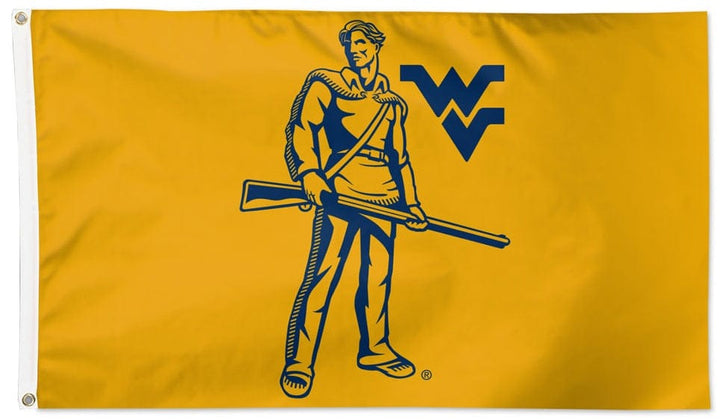 West Virginia Flag 3x5 Alternate Logo Yellow heartlandflags