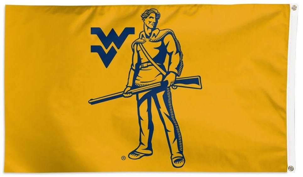 West Virginia Flag 3x5 Alternate Logo Yellow heartlandflags