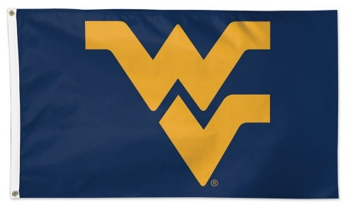 West Virginia Mountaineers Flag 3x5 WV Logo Blue heartlandflags