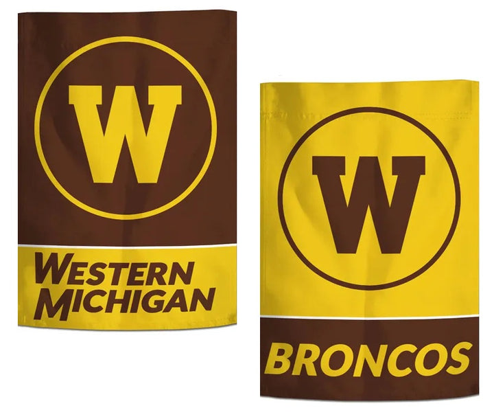 Western Michigan Broncos 2 Sided Garden Flag heartlandflags