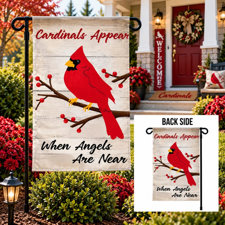 When Angels Are Near 2 Sided Garden Flag heartlandflags