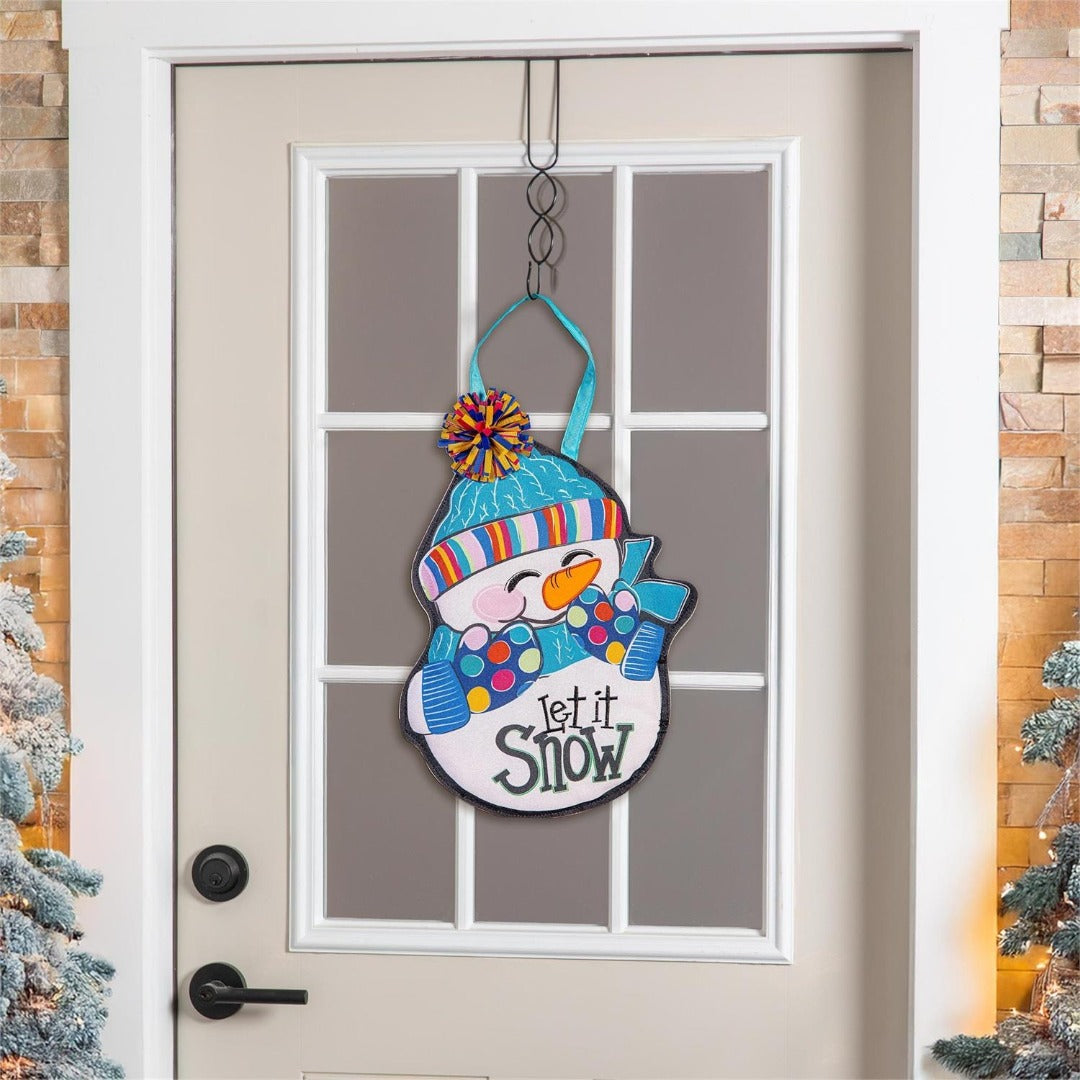 Winter Let It Snow-Man Door Decoration Hanger heartlandflags