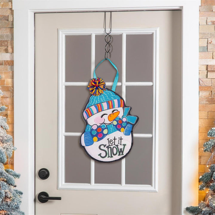 Winter Let It Snow-Man Door Decoration Hanger heartlandflags